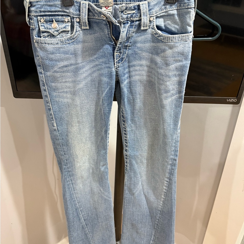 True Religion Light Blue Boot Cut Jeans - Picture 7 of 7